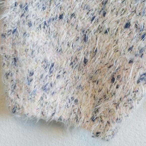 Lou & Gray Crew Neck Pullover Multi-Speckled Eyelash Sweater Sz S - Picture 2 of 6
